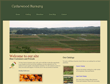 Tablet Screenshot of cedarwoodnurserytenn.com